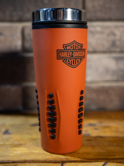 Harley-Davidson® Bar & Shield® Orange Insulated Travel Mug HDX-98611