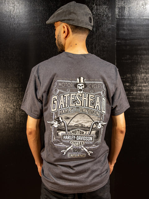 Gateshead Harley Davidson Dealer T-Shirt Vintage R004461
