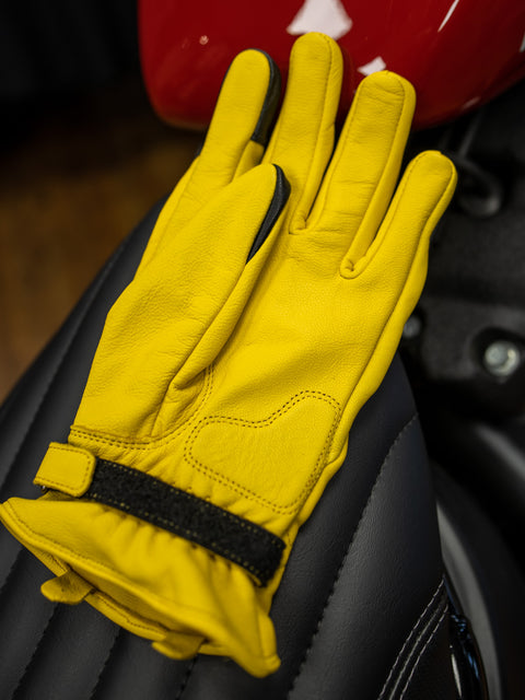 Harley-Davidson® Men's Helm Leather Bar & Shield Work Gloves - Natural 98133-23VM