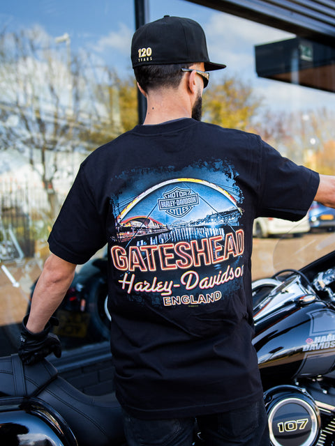 Gateshead Harley Davidson Dealer T-Shirt HORSE POWER   R004676