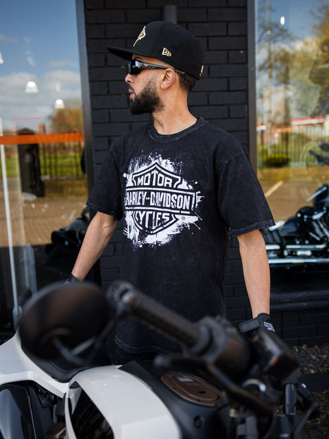 Gateshead Harley Davidson Dealer T-Shirt SPLATTER   R004686