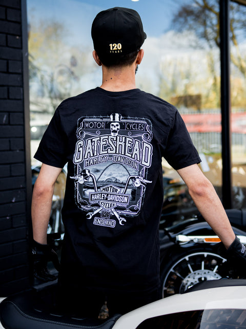 Gateshead Harley Davidson Dealer T-Shirt GEAR UP    R004458