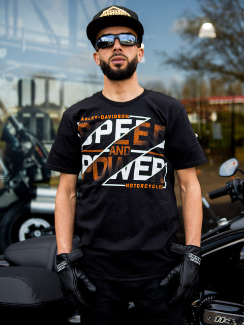 Gateshead Harley Davidson Dealer T-Shirt  SPEED & POWER  R004408