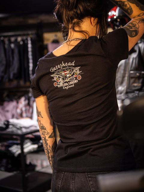Gateshead Harley Davidson Dealer T-Shirt Diamond Burst R004491