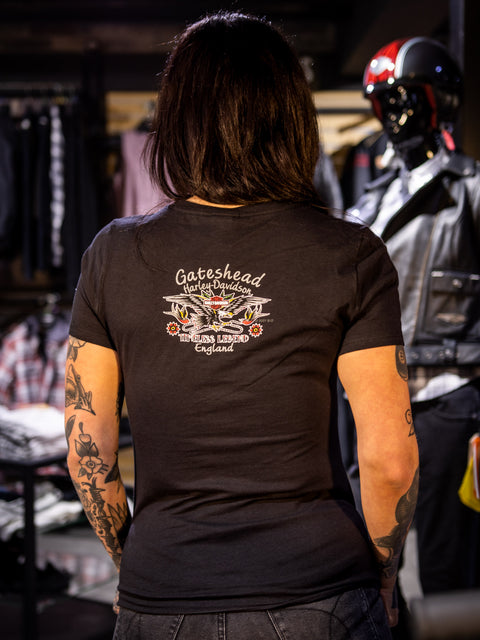 Gateshead Harley Davidson Dealer T-Shirt Oiled R004514
