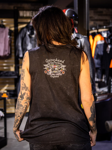 Gateshead Harley Davidson Dealer Vest Starline Dyed R004504
