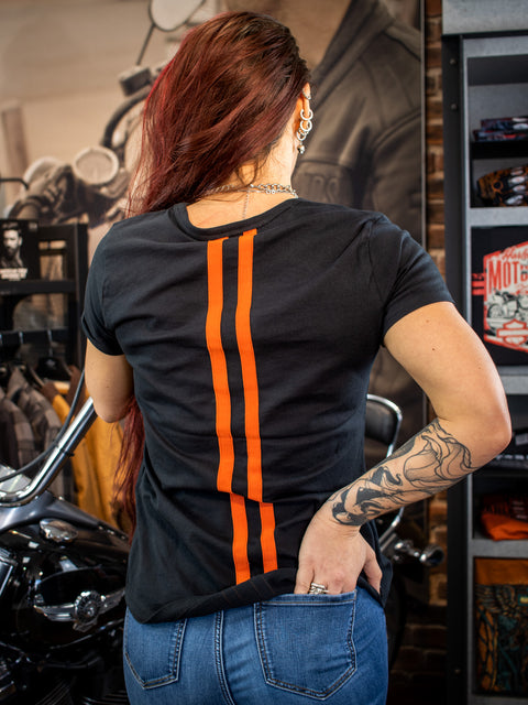 Genuine Harley Davidson Women's Accelerate Stripe Knit Top 99101-22VW