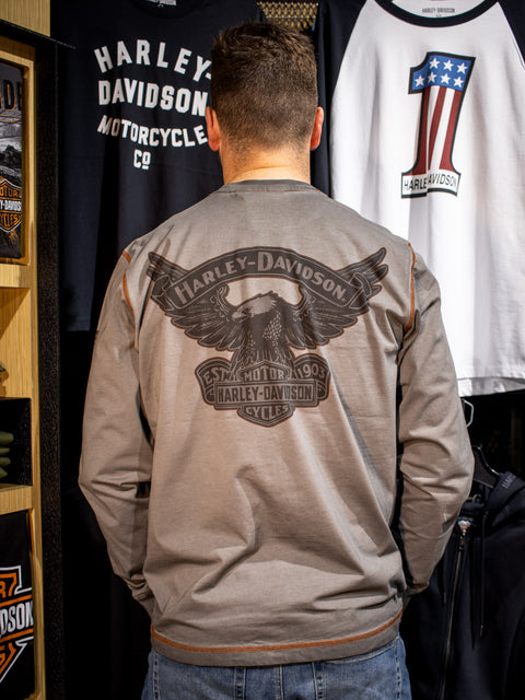 Genuine Harley Davidson Men's Iron Block Long Sleeve Top 99010-17VM