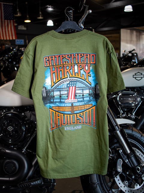 Gateshead Harley-Davidson® Rusty Name Mens T-Shirt