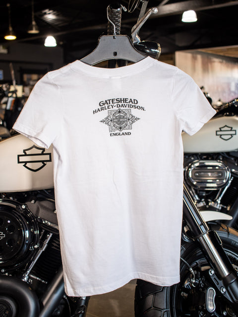Gateshead Harley-Davidson® Photo Label USA Womens T-Shirt