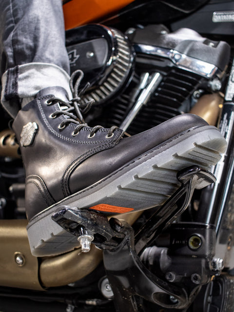 Harley Davidson Mens Asherton 5" Lace Ankle Boot - Black  D93781