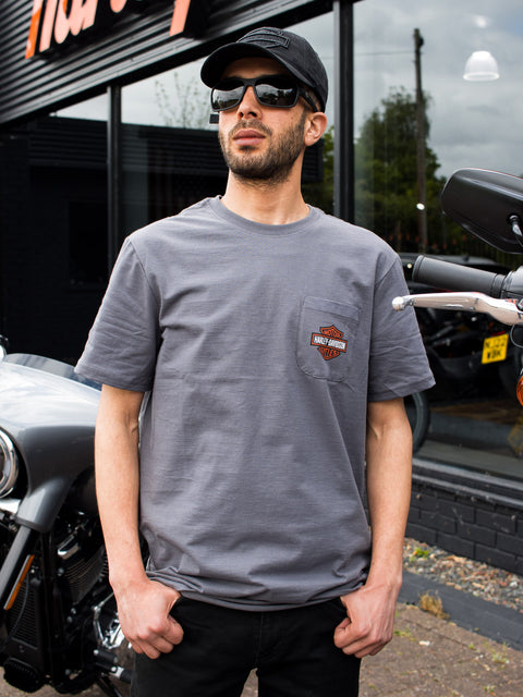 Harley-Davidson® Men's B&S Pocket T-Shirt 99059-22VM