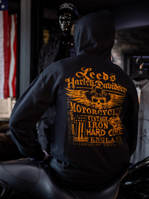 Leeds Harley Davidson Dealer Hoodie Bar & Shield HD P/O R0045434
