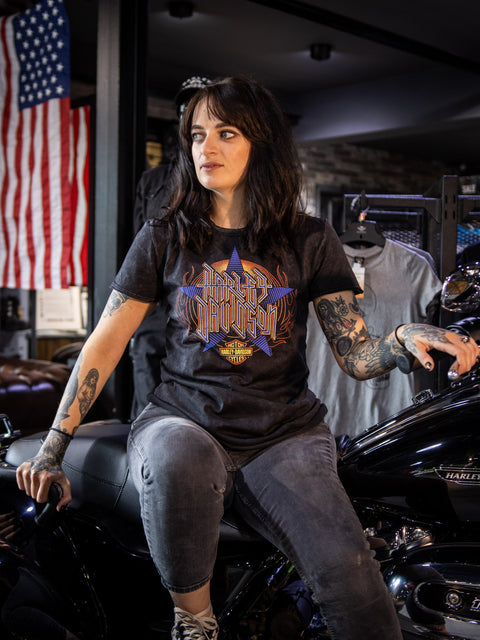 Leeds Harley Davidson Dealer T-Shirt Classic Rockstar R0046103