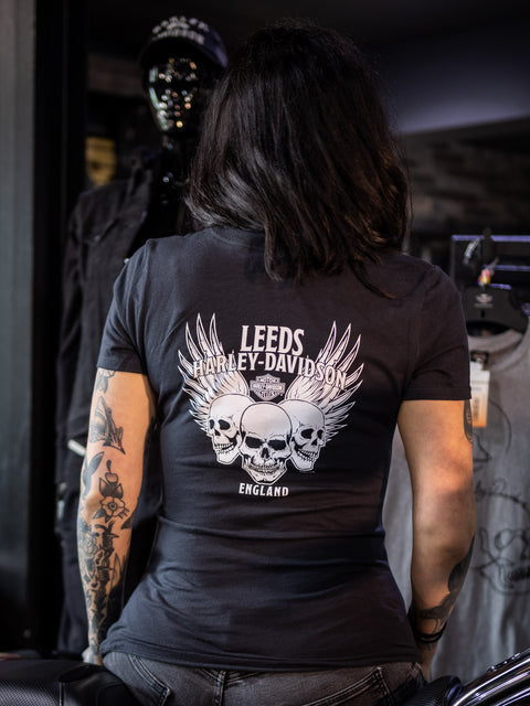 Leeds Harley Davidson Dealer T-Shirt Chalk R0046053