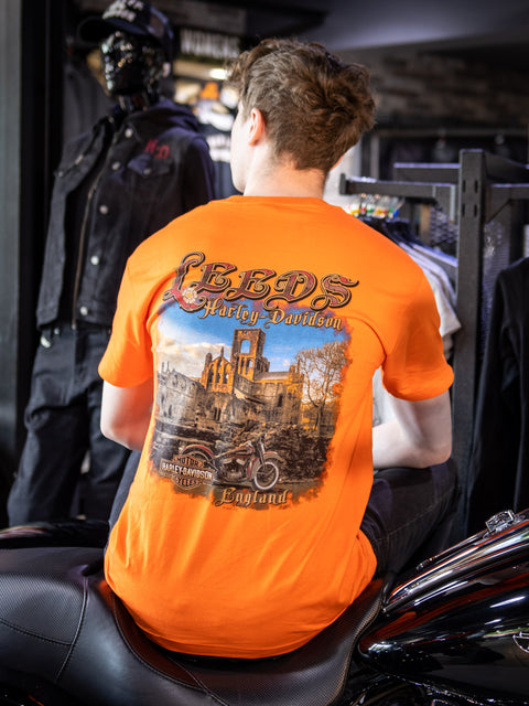 Leeds Harley Davidson Dealer T-Shirt Burst R004373