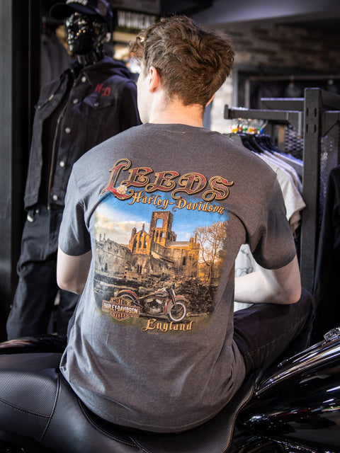 Leeds Harley Davidson Dealer T-Shirt Dark Custom R0045234