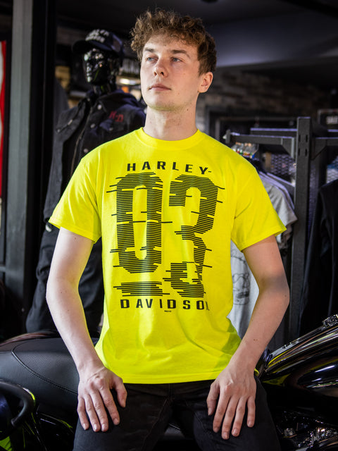 Leeds Harley Davidson Dealer T-Shirt Bold Lines R0043744