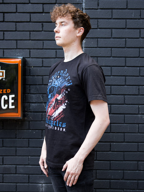 Gateshead Harley Davidson Dealer T-Shirt Brave Skull