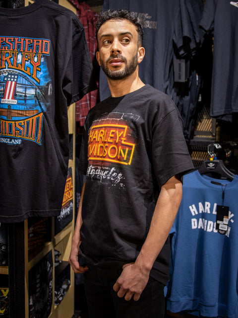 Gateshead Harley Davidson Dealer T-Shirt Neon Sign R004363