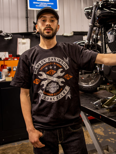 Gateshead Harley Davidson Dealer T-Shirt Banner Label R004385
