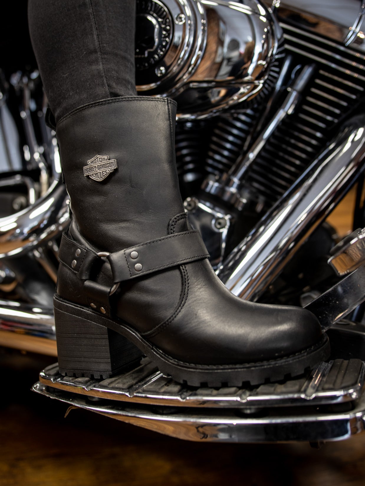 Shop Black Womens Harley Davidson Footwear Walsen 2025