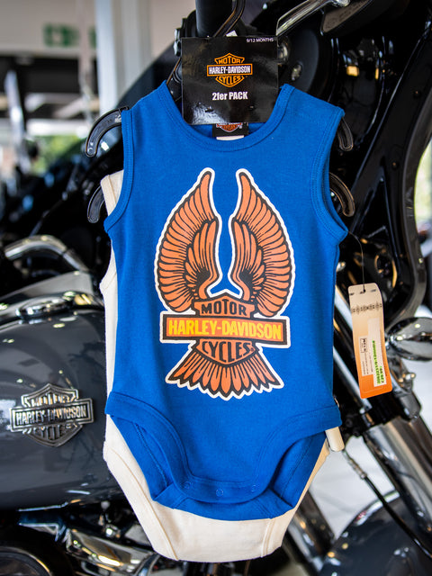 Harley-Davidson® Infant Boy's 2 Pack Rib Body Suit 3062231