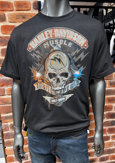 Leeds Harley Davidson Dealer T-Shirt Horse Power USA R004676