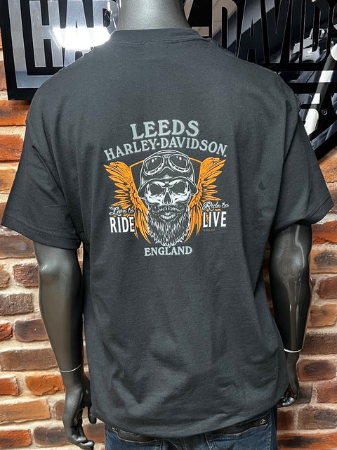 Leeds Harley Davidson Dealer T-Shirt H-D Heat R004424