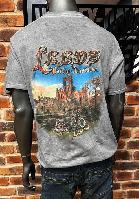 Leeds Harley Davidson Dealer T-Shirt 03 Knockout Dye R004687