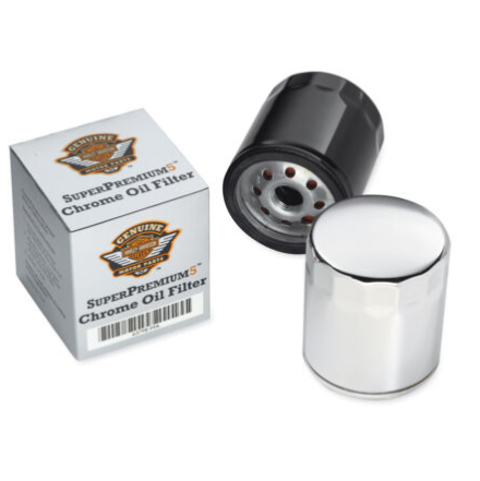 Harley-Davidson 63798-99B Oil Filter Short Chrome