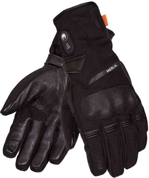 Merlin Summit Touring D3O Heatable Motorcycle Gloves   MWG035/BLK/