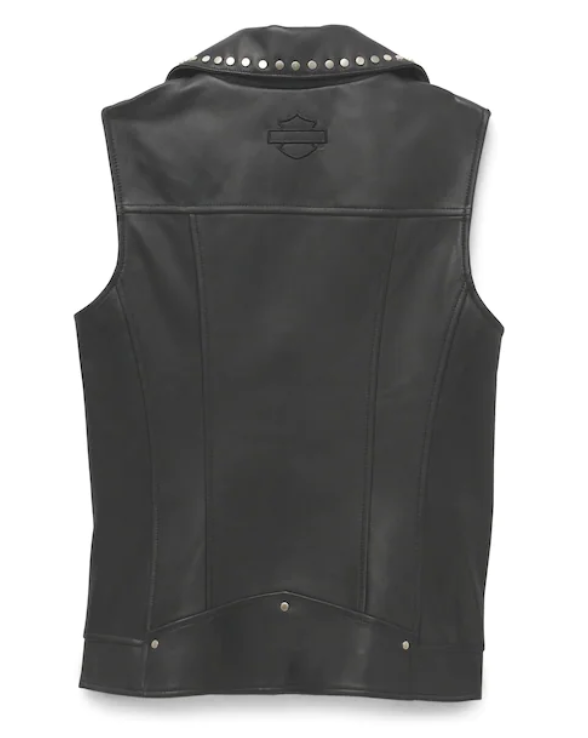 Harley-Davidson Women's Parker Leather Vest 97028-22VW - Iron City ...