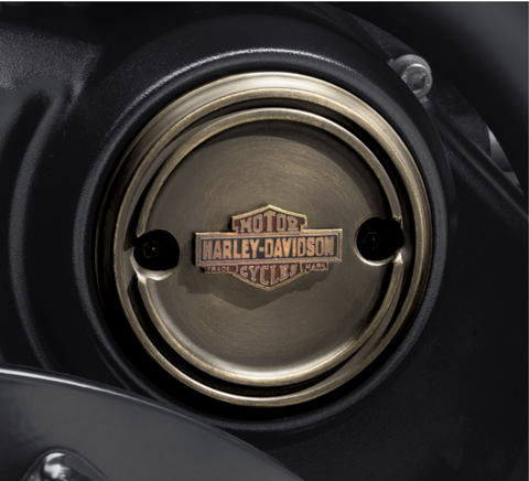 Brass Right Side Medallion - 25800089 Medallion Harley Davidson Direct