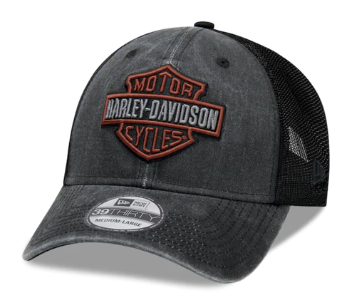 Genuine Harley Davidson Men's Washed Colorblock Cap 99407-20VM 39THIRTY Harley Davidson Direct