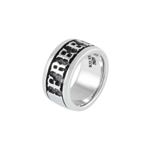 Large 'Freedom' Soul Fetish Designer Silver Ring by Thierry Martino Harley-Davidson® Direct