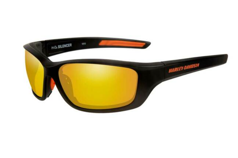 Harley-Davidson® Men's Silencer Sunglasses, Orange Lens/Matte Black Frame