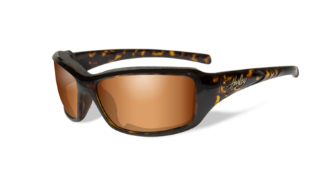 Harley-Davidson® Wiley-X Women's Sunglasses Bronze Lens Tortoise Frame