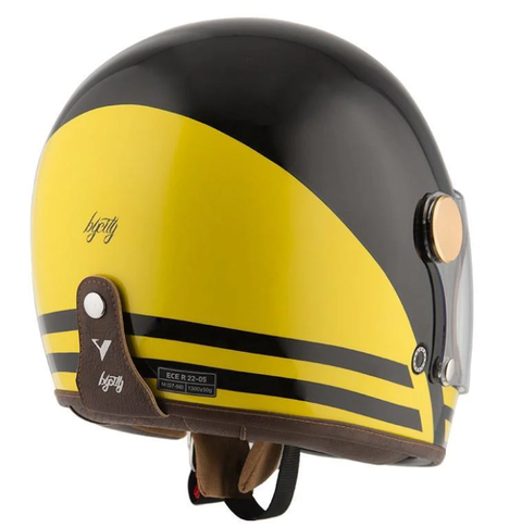 ByCity Roadster Black Yellow Full Face Helmet XLarge 919637
