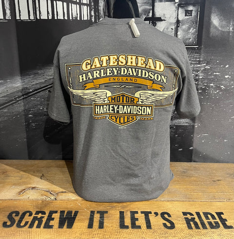 Gateshead Harley-Davidson® Relect Name Dealer T-Shirt Mens Harley Davidson Direct