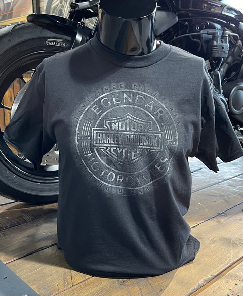Gateshead Harley Davidson Zing Dealer T-Shirt Black Men's Harley Davidson Direct