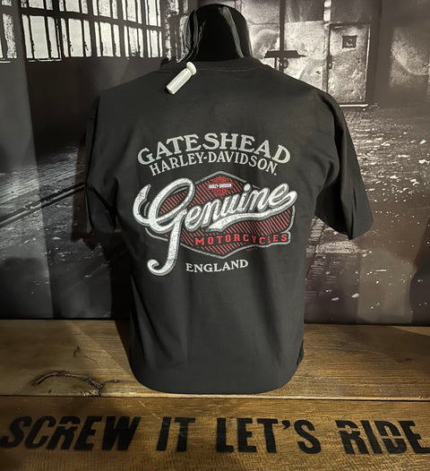 Gateshead Harley-Davidson® One HD No1 Black Dealer T-Shirt Mens Harley Davidson Direct
