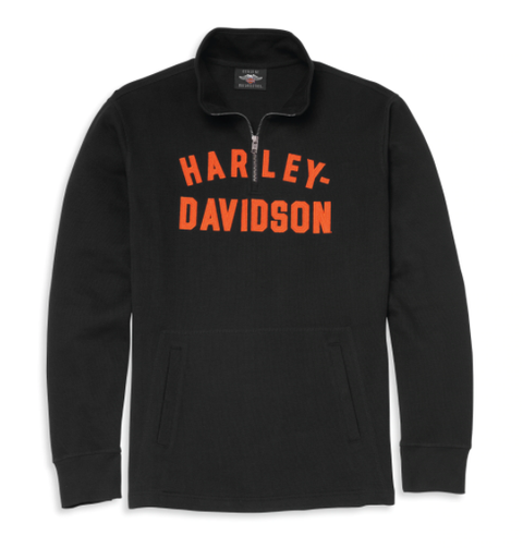 Harley-Davidson® Men's Racer Font 1/4-Zip Pullover 96001-22VM Harley Davidson Direct