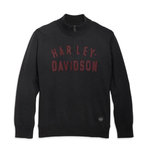 Genuine Harley-Davidson® Black Knit Sweater 96311-23VM