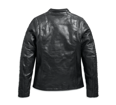 Harley-Davidson® Women's Ozello Perforated Leather Jacket 98008-20EW Ladies Harley Davidson Direct