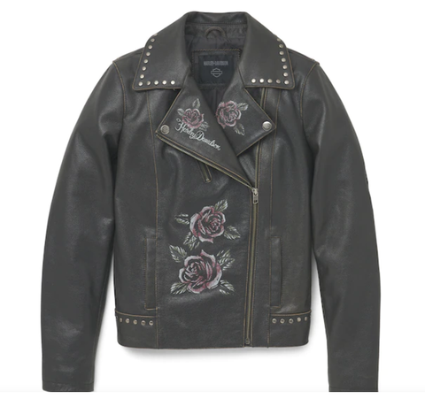 Genuine Harley-Davidson® Women's Rose Hill Leather Jacket 97023-22VW Leather Jacket Harley Davidson Direct