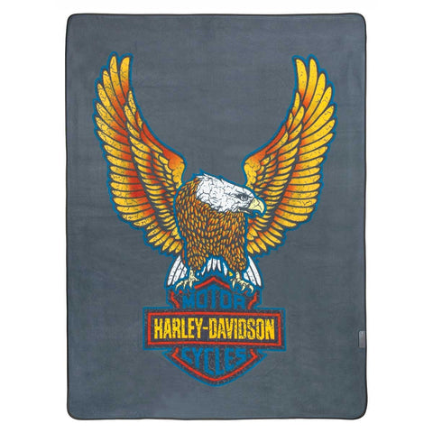 Harley-Davidson® H-D Bar & Shield Eagle Foloding Blanket HDL-10022