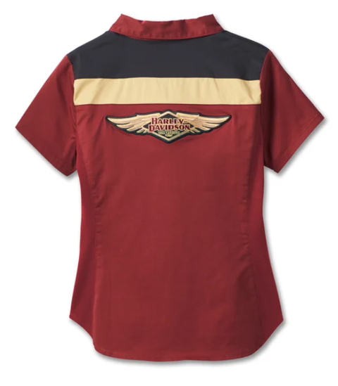 Harley-Davidson® Women's 120th Anniversary Elemental Merlot Shirt 96750-23VW