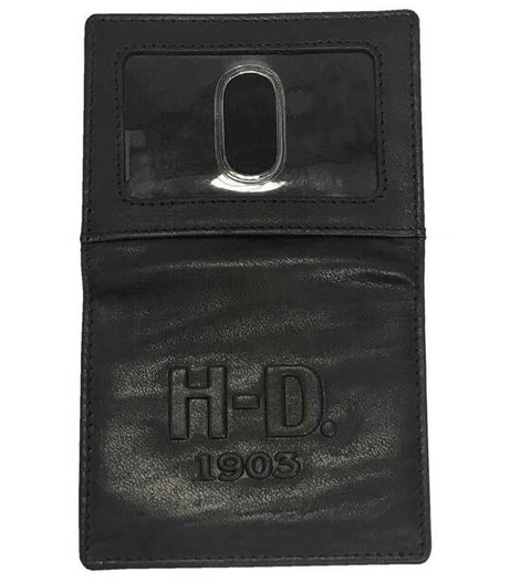 Harley-Davidson® Mens Bar & Shield Classic Leather Bi-Fold Plus One Wallet, Black CR2396L Harley Davidson Direct