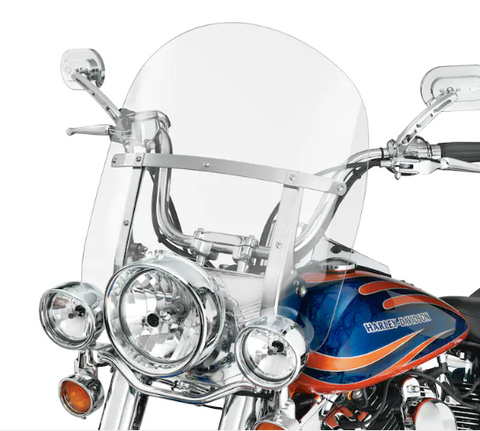 Harley-Davidson Detachable Windshield Clear Chrome 57061-09
